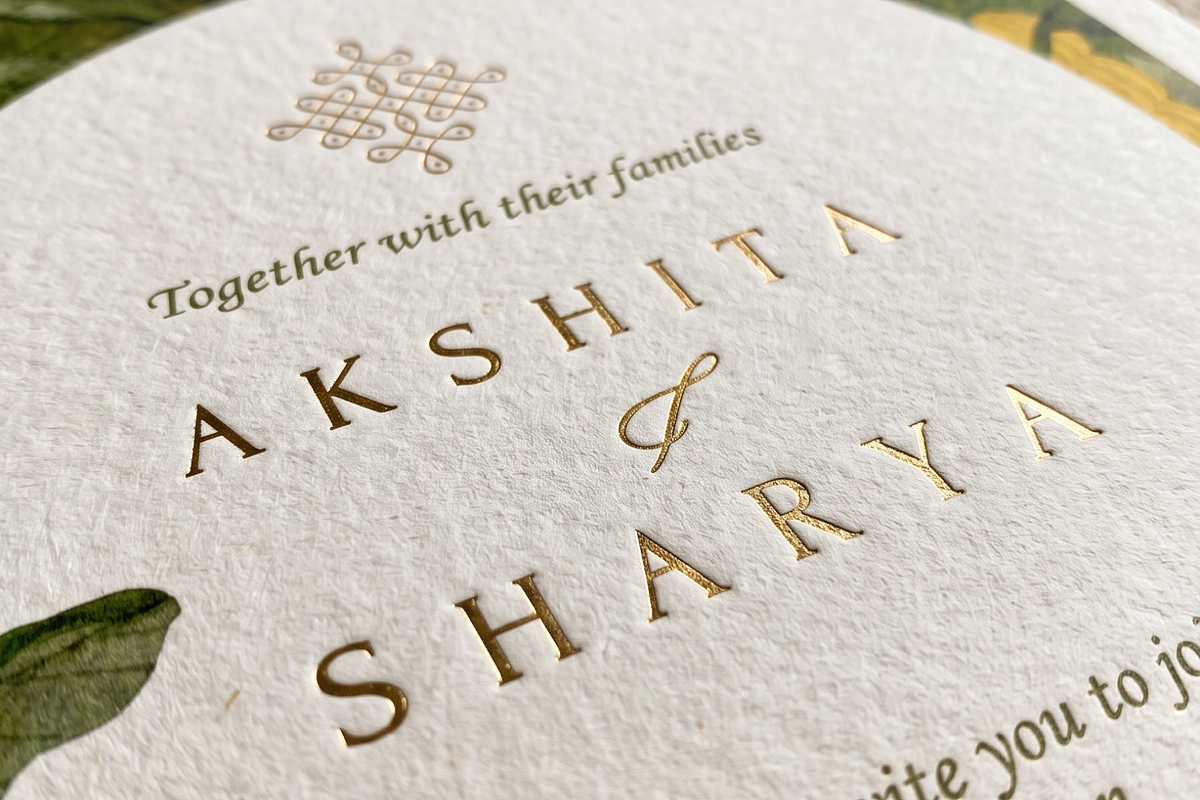 Green & Yellow Wedding Invitation, an Invitation Template by OORH Designs (Photo 2 of 3)