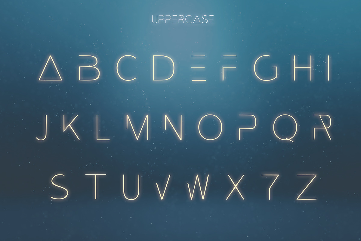 EXOPLANET - A Futuristic Typeface preview 2