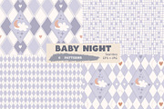 Lavender Argyle Seamless Pattern Set, a Decorative Illustration by Nebbia (Thumbnail 1 of 5)