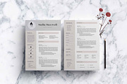 3 Page Resume Template | INDD + DOCX, a Resume Template by Basic Creations (Thumbnail 2 of 5)