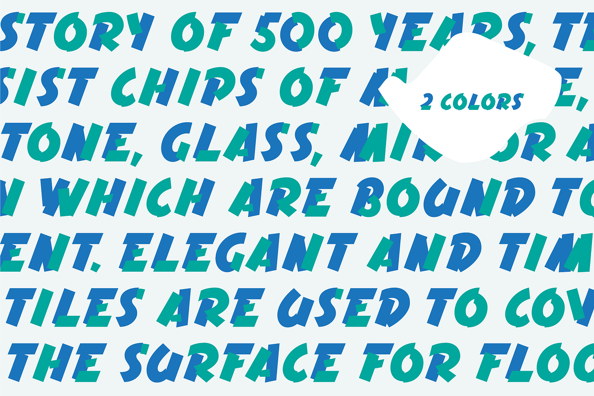 Terrazzo Color Font Family preview 8
