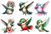 Cute Dabbing Hummingbird Sublimation, an Illustration by Designworld (Thumbnail 3 of 5)