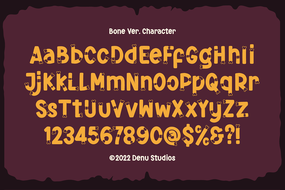 Skeletonic | Bone Halloween Font, a Blackletter Font by Denustudios (Photo 11 of 12)