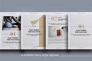 eCourse Workbook InDesign template, a Magazine Template by 3.14&Co (Thumbnail 5 of 11)