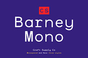 CS Barney Mono – Monospaced Font, a Sans Serif Font by Craft Supply Co. (Thumbnail 1 of 8)