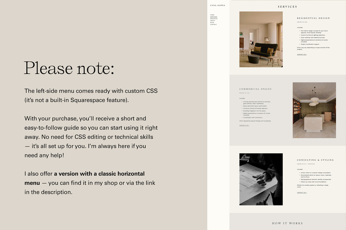 Squarespace Template Interior Design, a Squarespace Template by The Soft Voice (Photo 6 of 9)