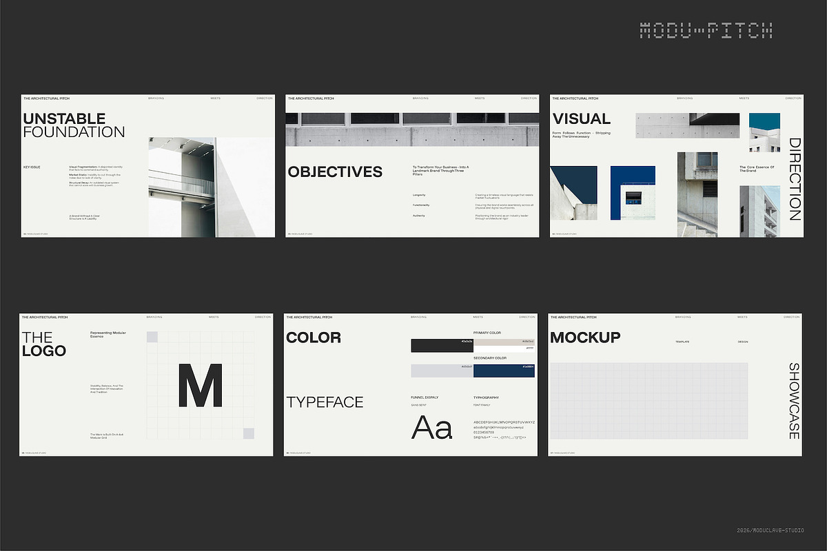 PITCH DECK Architectural Brand, a Presentation Template by Moduclave Studio (Photo 2 of 5)