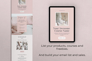 Course Sales Landing Page Template