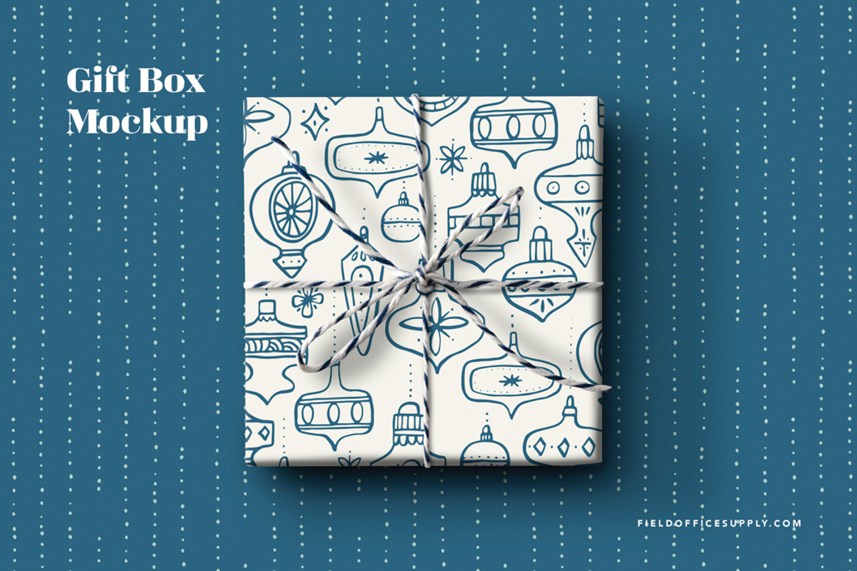 Gift Box Mockup, a Books & Magazine Mockup by Field Office (Photo 3 of 3)