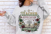 Retro Floral Teacher PNG, Teacher, a Graphic by Vector Portal (Thumbnail 6 of 8)