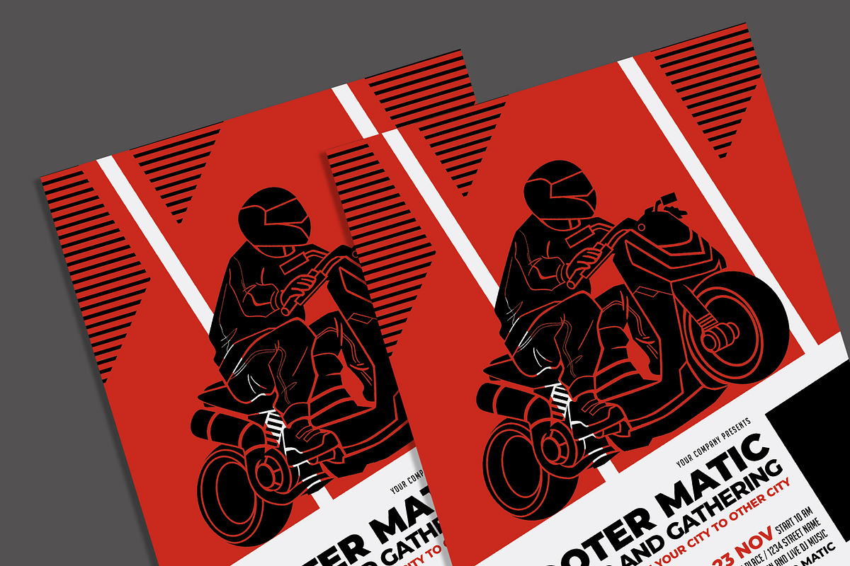 Scootermatic Tour flyer, a Flyer Template by AdamHasan (Photo 3 of 3)