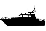 Boat & Ship Silhouette Vector Mega, an Object Illustration by Designer_Momina (Thumbnail 7 of 21)