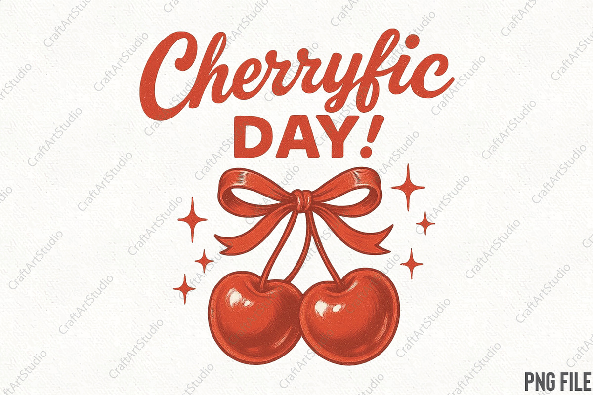 Cherrific Valentine's Day PNG, an Illustration by CraftArtStudio (Photo 1 of 4)