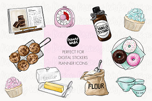 Home Baker Clipart Bundle