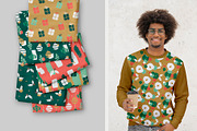 Abstract Christmas-Seamless Patterns, a Pattern Graphic by Pretty Meerkat (Thumbnail 5 of 6)