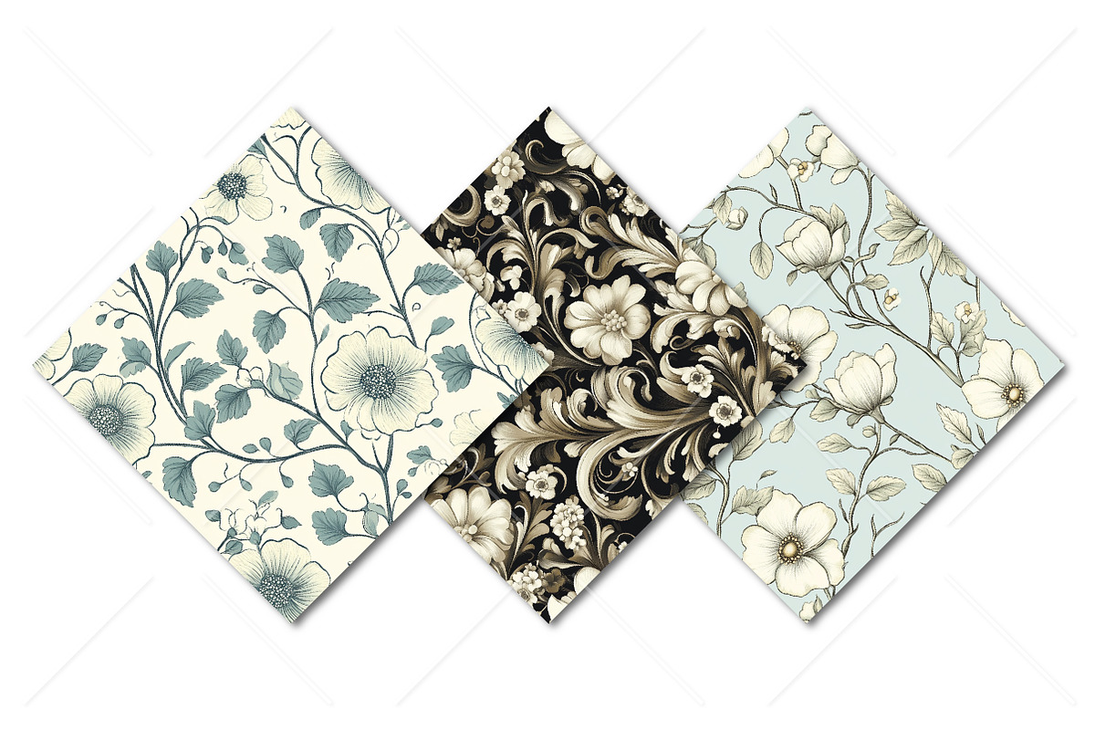 Seamless Vintage Floral Damask, a Pattern Graphic by Canvas Craft (Photo 9 of 9)