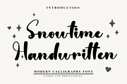 Snowtime Handwritten, a Handwritten Font by InermediaSTUDIO (Thumbnail 1 of 8)