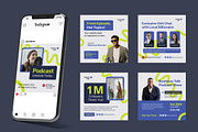 Podcast Instagram Post Template, a Social Media Template by FDR Studio (Thumbnail 4 of 4)