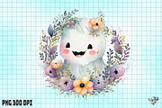 Watercolor Flower Baby Ghost, an Illustration by Gemstone (Thumbnail 5 of 6)