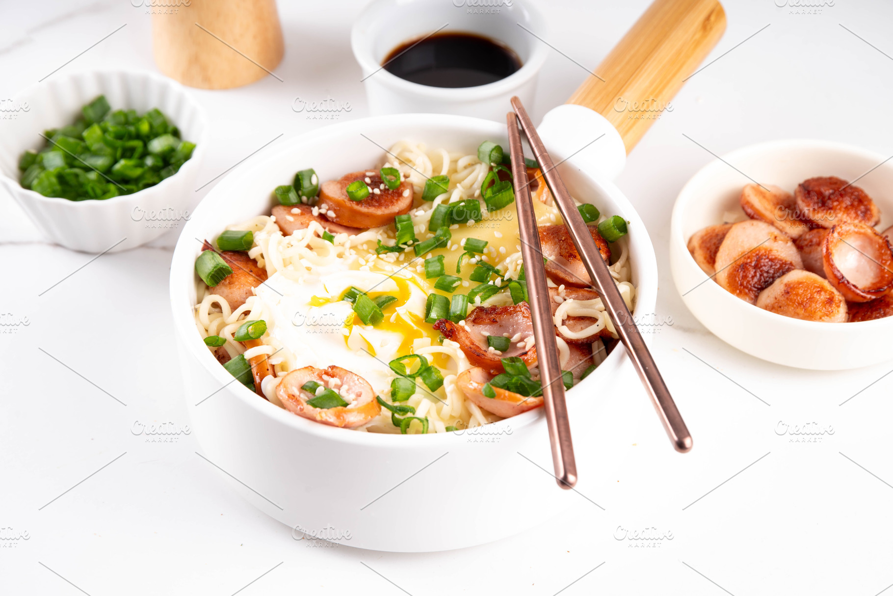 Korean style Cheese Ramen Noodles, a Food & Drink Photo by Rimma