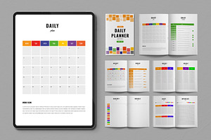 Daily Planner 2024 Template, a Stationery Template by ContestDesign