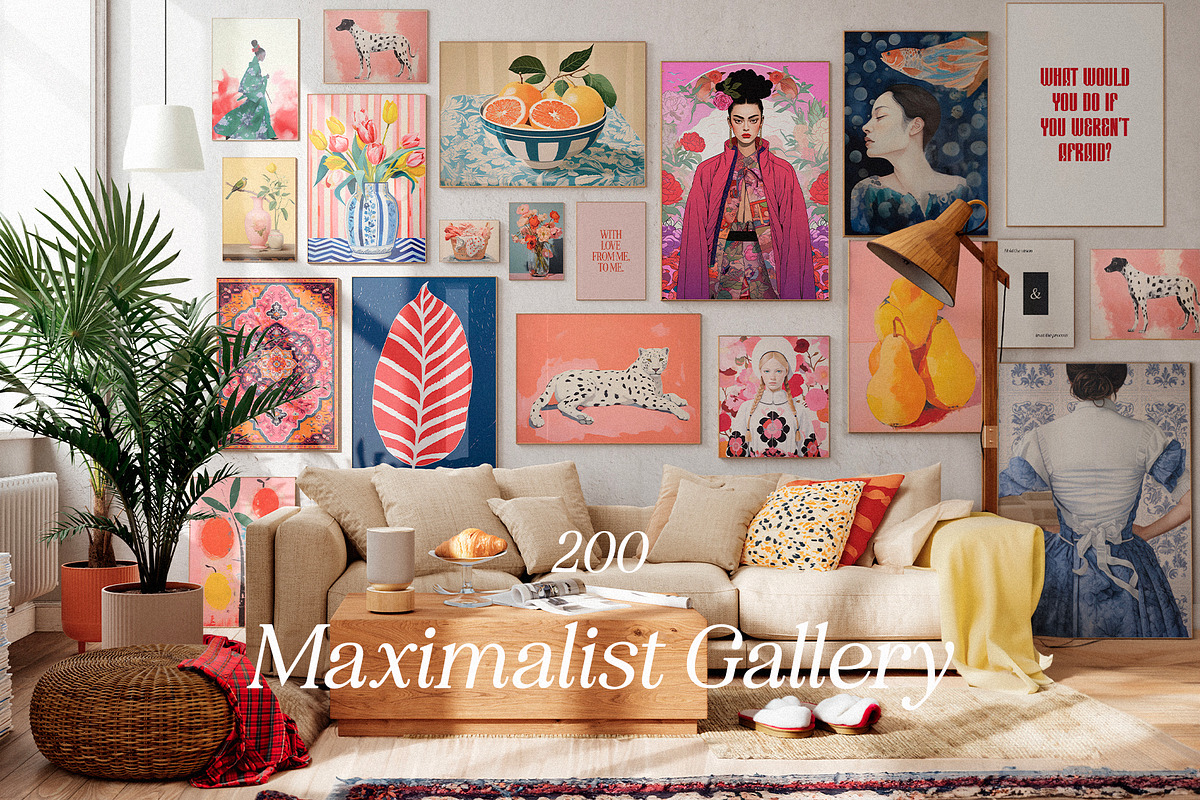 Maximalist Gallery. 200 Prints, a Background Graphic by Purple (Photo 1 of 11)