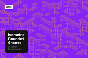 Isometric Rounded Shapes, a Background Graphic by dvtchk (Thumbnail 11 of 15)