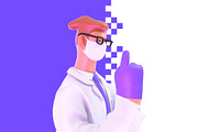 Doctor, 3D illustrations set, a Healthcare Illustration by Grivina's shop (Thumbnail 9 of 19)