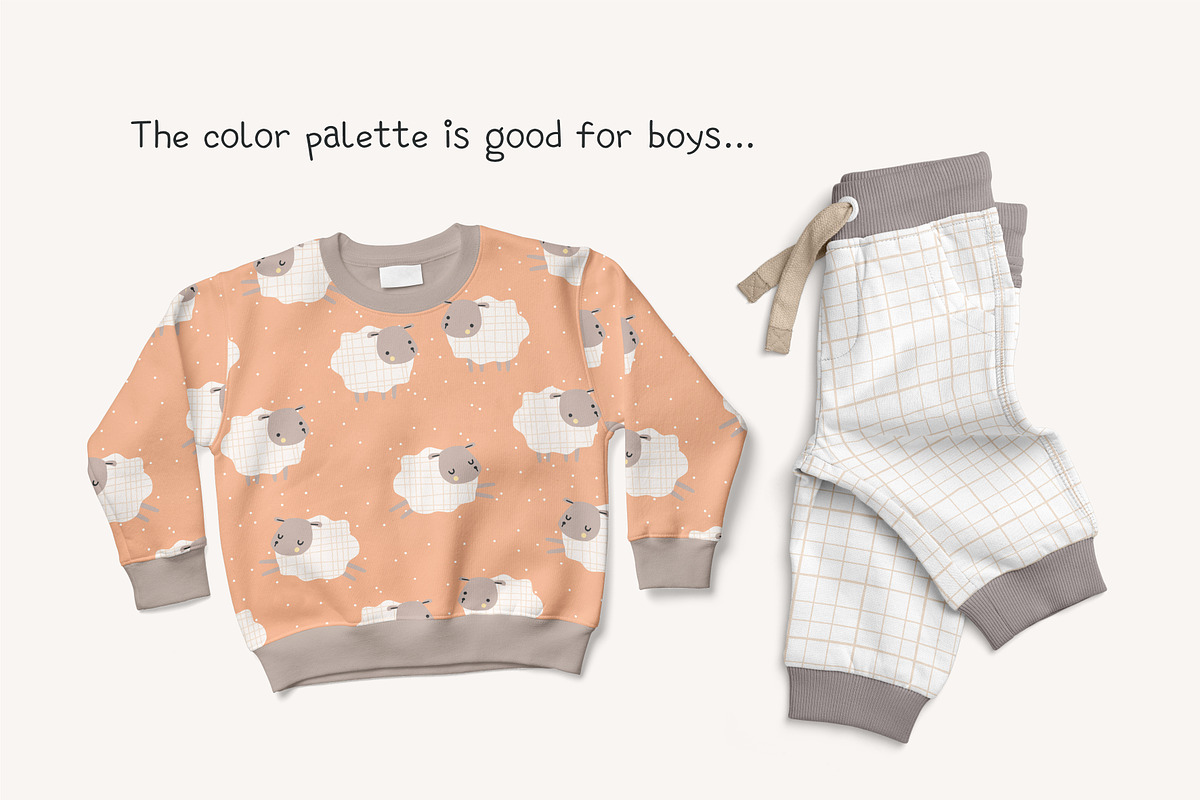 La-La-Lambs pattern collection, a Pattern Graphic by SurfaceStories (Photo 4 of 8)