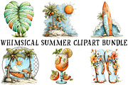 Whimsical Summer Clipart Bundle, an Illustration by OK Design (Thumbnail 2 of 6)