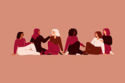 Women's Day Vector Cards, a Person Illustration by Mary Long (Thumbnail 5 of 5)
