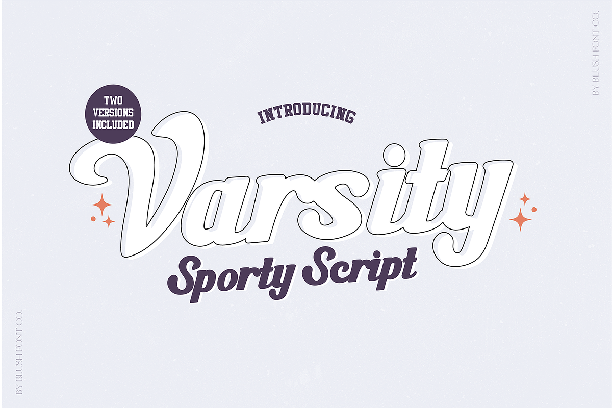 VARSITY Bold Sports Script Font, a Script Font by Blush Font Co. (Photo 1 of 6)
