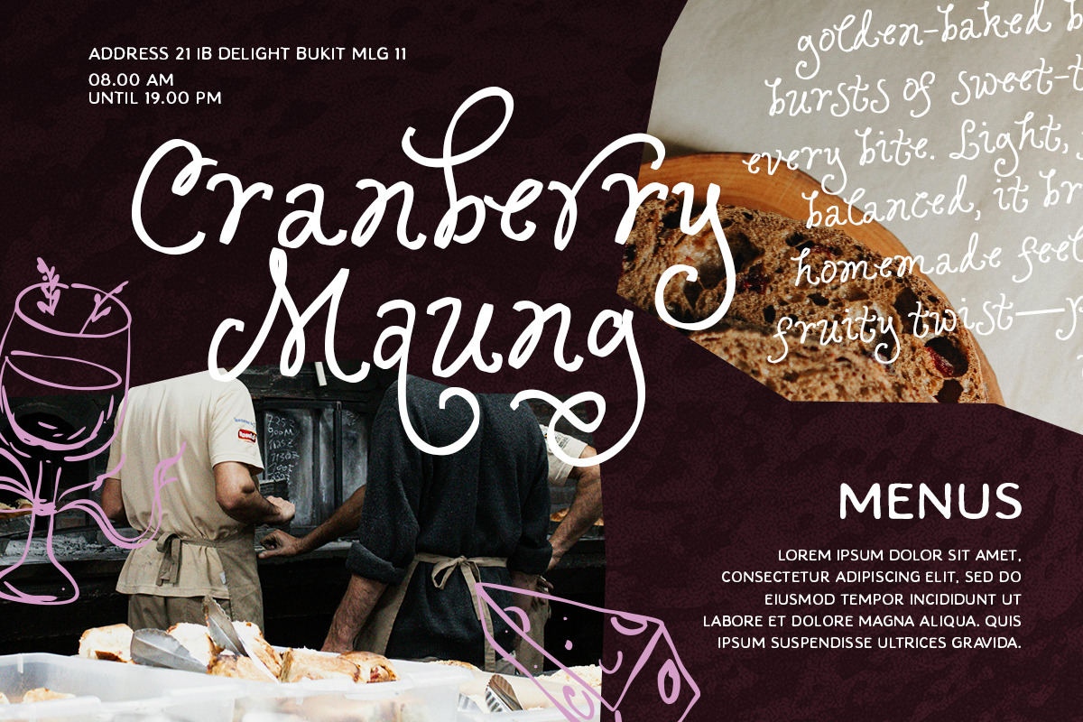 Ophelia Story - Curly Script, a Script Font by Sarid Ezra (Photo 4 of 9)