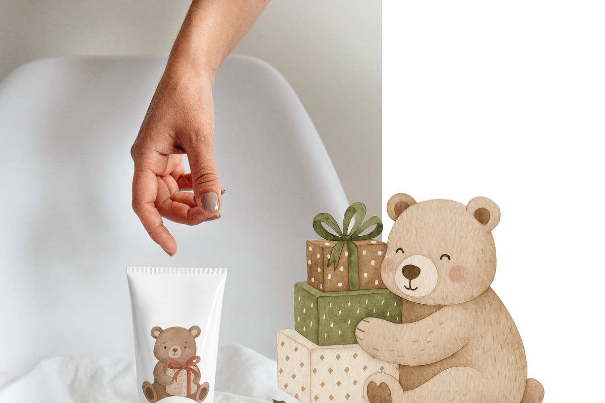 Cute Christmas Woodland Clipart, an Illustration by Pati Paints (Photo 7 of 8)