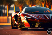 Supercar in the City Illustration, a Wallpaper Graphic by Other Side Art (Thumbnail 2 of 8)