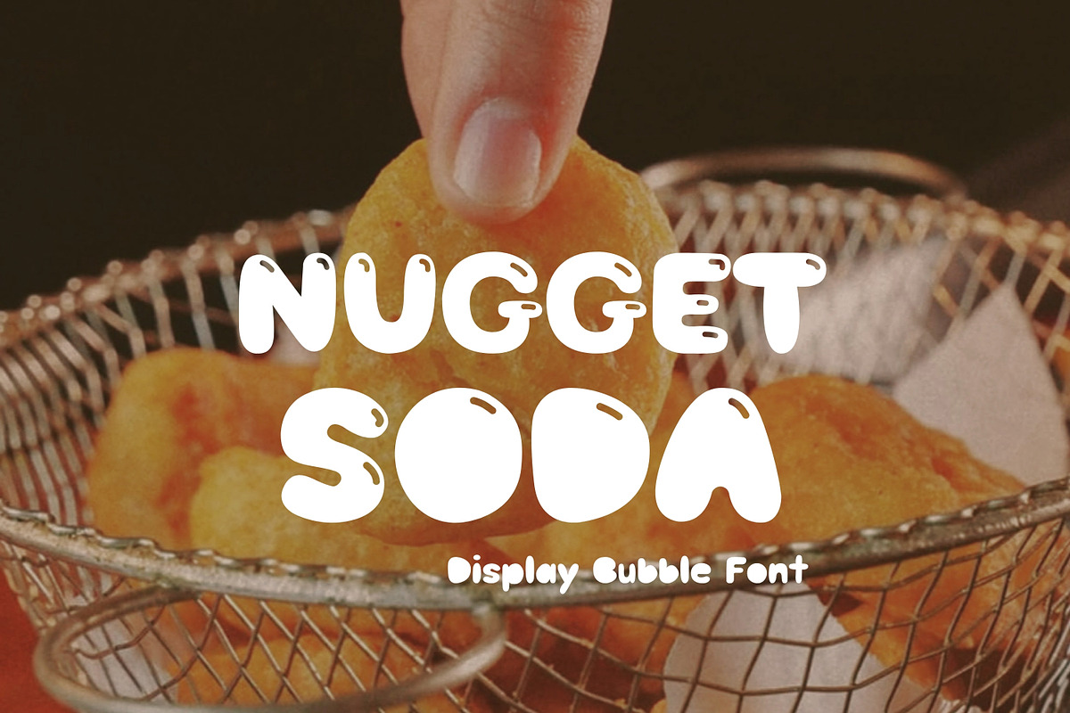 Bubble Display Font - Nugget Soda, a Sans Serif Font by ZoloDesignHub (Photo 1 of 8)