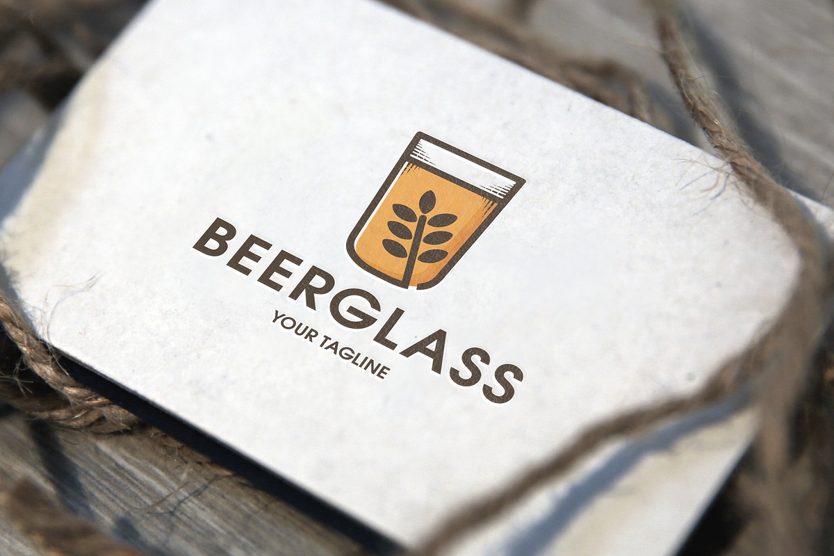 Beer Glass Vector Logo Template, a Branding & Logo Template by vectorwithin (Photo 3 of 3)