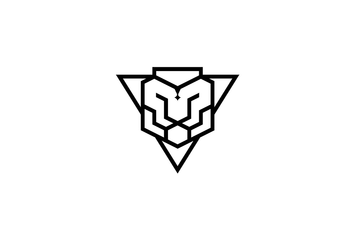 Geometric Triangle Lion Logo, a Branding & Logo Template by Luxury Logos (Photo 3 of 4)