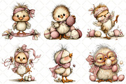 Whimsical Easter Chick Clipart, an Illustration by Black Bird Studio (Thumbnail 6 of 6)