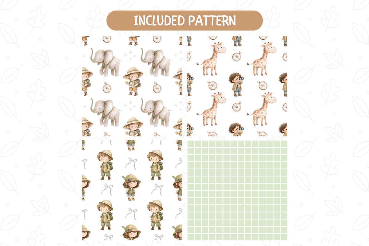 Cute Kids Safari Graphics, an Illustration by TatiMockup (Photo 5 of 6)