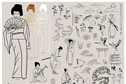Japan. Line art illustration, an Object Graphic by AnMark (Thumbnail 2 of 12)