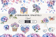 Hydrangea Clipart, Floral Clipart,, an Object Graphic by EllyandLima (Thumbnail 1 of 9)