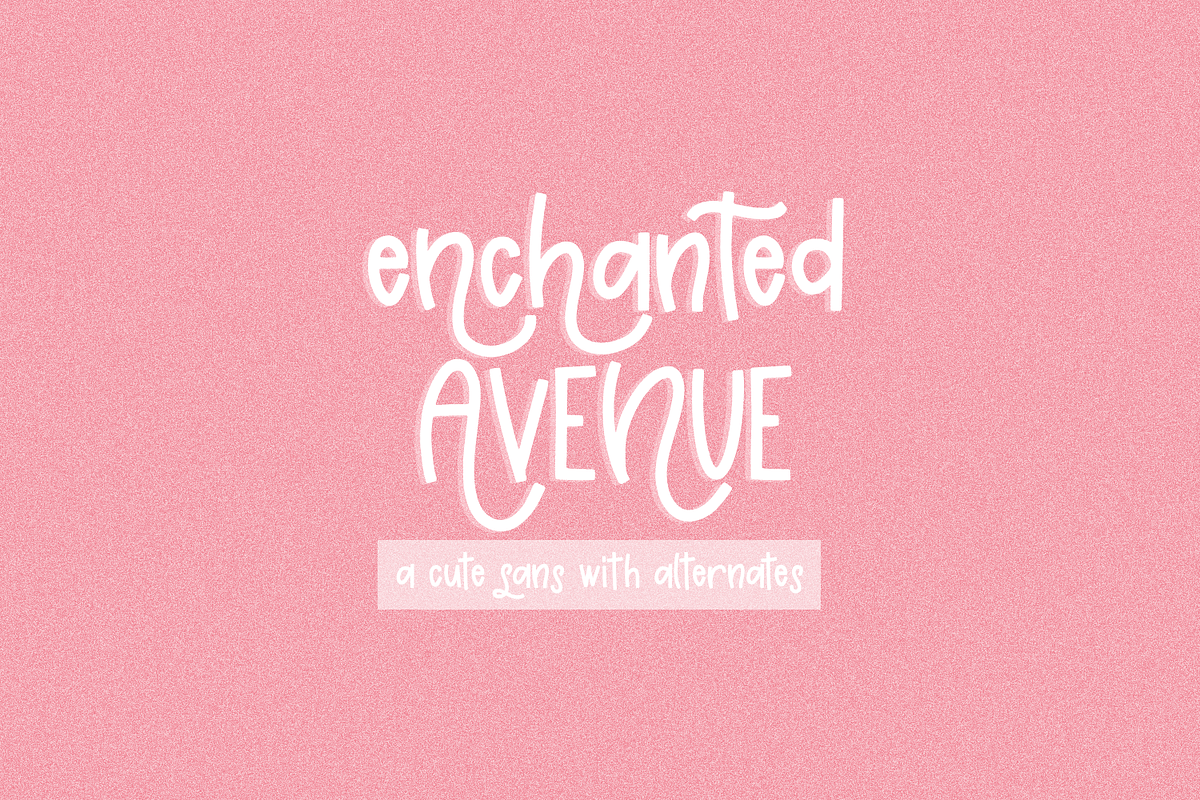 Enchanted Avenue Sans, a Handwritten Font by Beck McCormick (Photo 1 of 10)