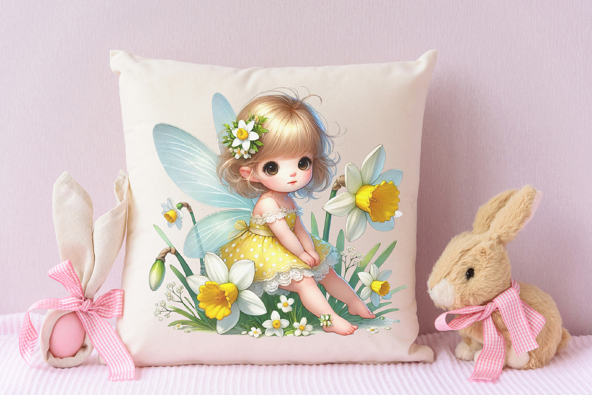 Spring baby fairy clipart, an Illustration by RobertsArt (Photo 5 of 7)