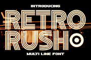 Retro Rush - Retro Font, a Font by PutraCetol Studio (Thumbnail 1 of 5)