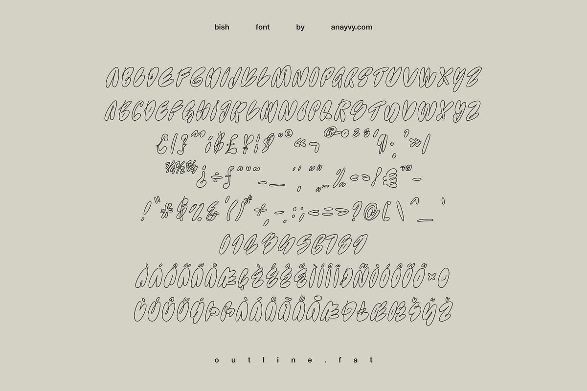 BISH | Bubble Graffiti Font Family, a Font by ana & yvy (Photo 10 of 14)