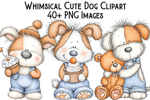 Whimsical Cute Dog Sublimation, an Illustration by Pixels.Craft