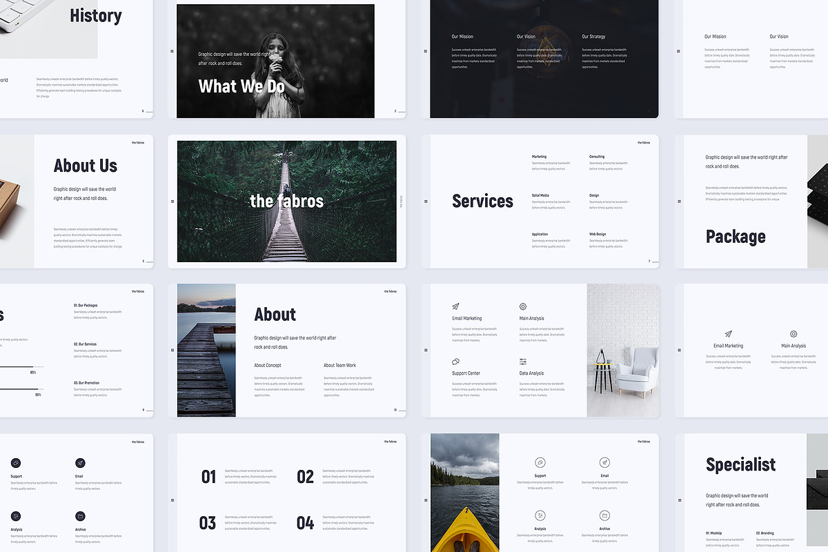 Fabros - Minimal & Creative Template, a Presentation Template by UDEA Store (Photo 13 of 15)