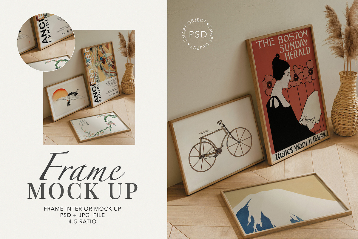 Gallery Wall Frame Set Mockup, a Mockup by Paper Flowers Studio (Photo 1 of 5)