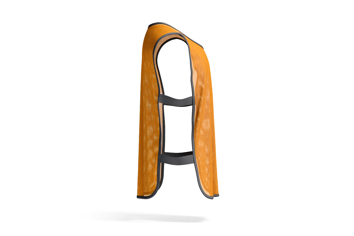 Orange Football Elastic Bib 3D Model, an Object 3D Model by rebrandy (Photo 5 of 9)